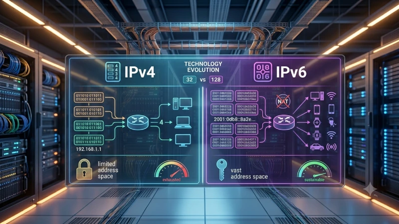 تفاوت دو پروتکل IPv4 و IPv6 چیست؟