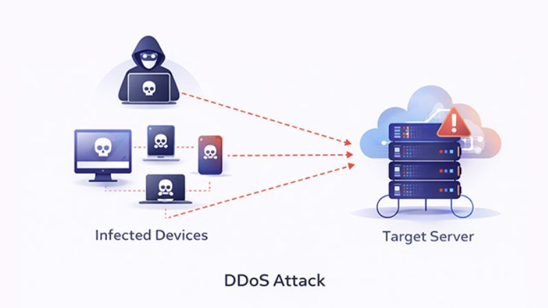 مراحل حمله ddos چیست؟